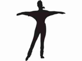  Fitness Silhouettes_ 3 9 Decal Proportional