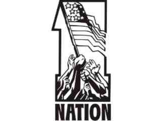  Flag 1 Nation Decal Proportional
