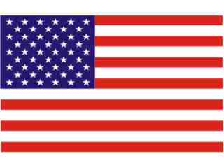  Flag American Square_ C L 1 Decal Proportional