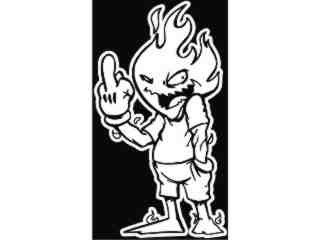  Flame Finger Boy_ I N V_ G D G Decal Proportional