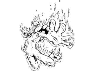  Flamer Man Hold On_ M B 1_ D T L Decal Proportional