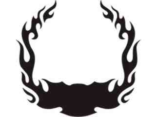  Flames Custom Banner_ 0 2 5 Decal Proportional