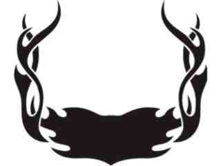  Flames Custom Banner_ 0 3 3 Decal Proportional