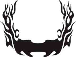  Flames Custom Banner_ 0 4 4 Decal Proportional