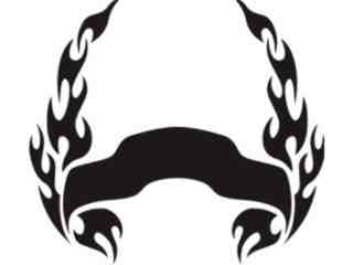  Flames Custom Banner_ 0 4 5 Decal Proportional