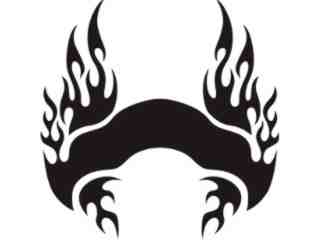  Flames Custom Banner_ 0 4 6 Decal Proportional