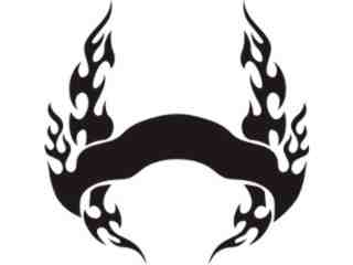  Flames Custom Banner_ 0 4 8 Decal Proportional