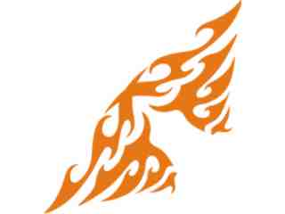  Flames Tribal Style_ 0 0 1 Decal Proportional