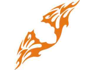  Flames Tribal Style_ 0 0 3 Decal Proportional
