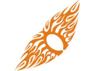  Flames Tribal Style_ 0 0 7 Decal Proportional