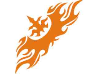  Flames Tribal Style_ 0 1 1 Decal Proportional