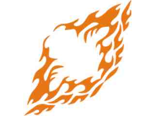  Flames Tribal Style_ 0 1 3 Decal Proportional