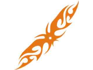  Flames Tribal Style_ 0 2 0 Decal Proportional