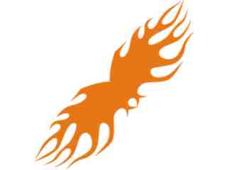  Flames Tribal Style_ 0 2 1 Decal Proportional