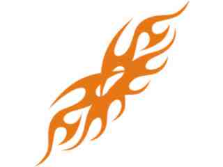  Flames Tribal Style_ 0 2 4 Decal Proportional