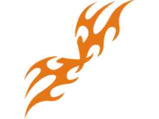 Flames Tribal Style_ 0 2 7 Decal Proportional