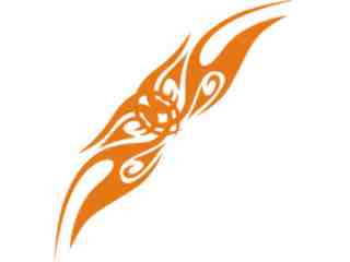  Flames Tribal Style_ 0 2 8 Decal Proportional