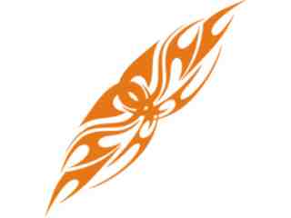  Flames Tribal Style_ 0 3 0 Decal Proportional