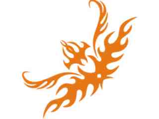  Flames Tribal Style_ 0 3 2 Decal Proportional