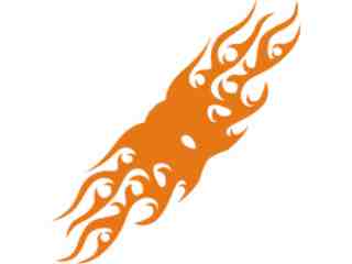  Flames Tribal Style_ 0 3 6 Decal Proportional