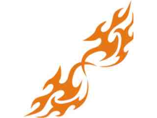  Flames Tribal Style_ 0 4 0 Decal Proportional