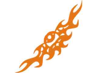  Flames Tribal Style_ 0 5 3 Decal Proportional