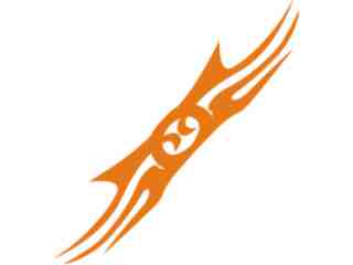  Flames Tribal Style_ 0 5 6 Decal Proportional