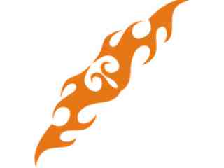  Flames Tribal Style_ 0 6 0 Decal Proportional