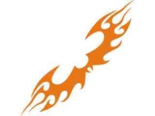  Flames Tribal Style_ 0 6 3 Decal Proportional