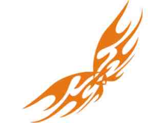  Flames Tribal Style_ 0 6 5 Decal Proportional