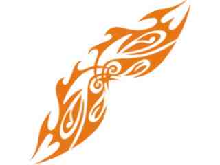  Flames Tribal Style_ 0 6 6 Decal Proportional