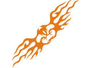  Flames Tribal Style_ 0 7 1 Decal Proportional
