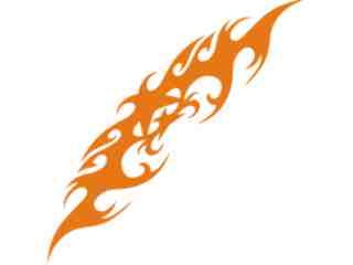 Flames Tribal Style_ 0 7 4 Decal Proportional