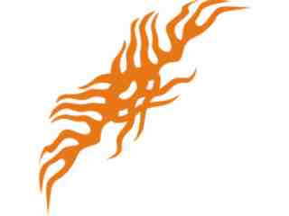  Flames Tribal Style_ 0 7 5 Decal Proportional