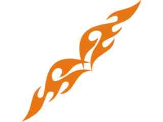  Flames Tribal Style_ 0 8 0 Decal Proportional