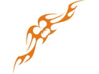  Flames Tribal Style_ 0 8 4 Decal Proportional