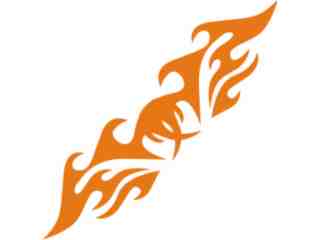  Flames Tribal Style_ 0 8 8 Decal Proportional