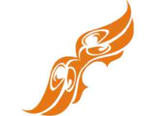  Flames Tribal Style_ 0 9 2 Decal Proportional