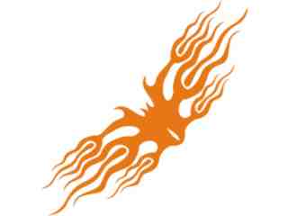 Flames Tribal Style_ 0 9 3 Decal Proportional