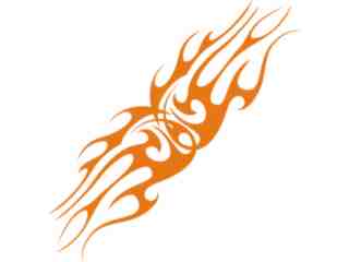  Flames Tribal Style_ 0 9 4 Decal Proportional
