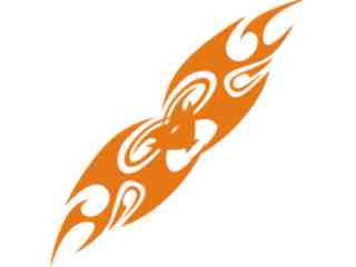  Flames Tribal Style_ 0 9 5 Decal Proportional