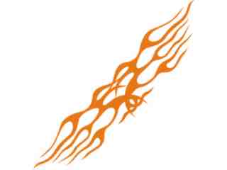  Flames Tribal Style_ 0 9 9 Decal Proportional