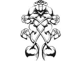  Flowers Tattoo 2_ 0 2 1_ D T L Decal Proportional