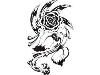  Flowers Tattoo 2_ 0 2 2_ D T L Decal Proportional