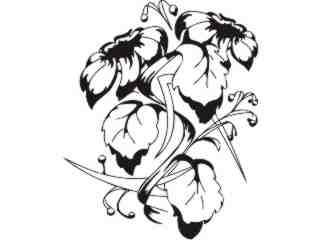  Flowers Tattoo 2_ 0 2 5_ D T L Decal Proportional