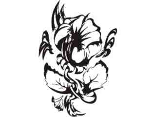  Flowers Tattoo 2_ 0 2 6_ D T L Decal Proportional