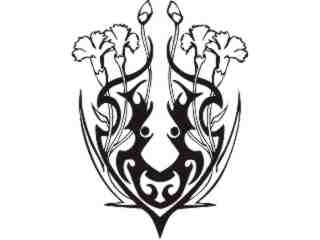  Flowers Tattoo_ 0 3 0 Decal Proportional