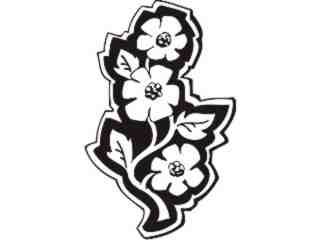  Flowers Tattoo_ 0 3 7 Decal Proportional
