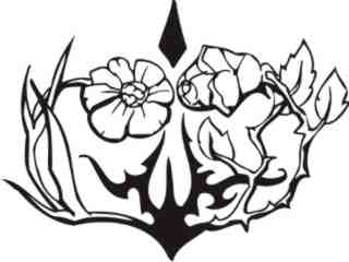  Flowers Tattoo_ 0 4 3 Decal Proportional