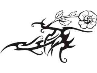  Flowers Tattoo_ 0 4 4 Decal Proportional